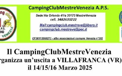 Camping Club Mestre Venezia 14-16 marzo 2025 – VILLAFRANCA (VR)